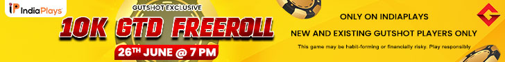 Gutshot’s 10K Freeroll On IndiaPlays Will Boost Your Bankroll