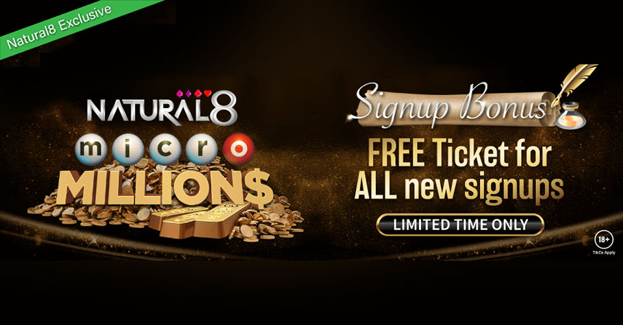 Natural8's microMILLION$ Offers Low Buy-in Tournaments
