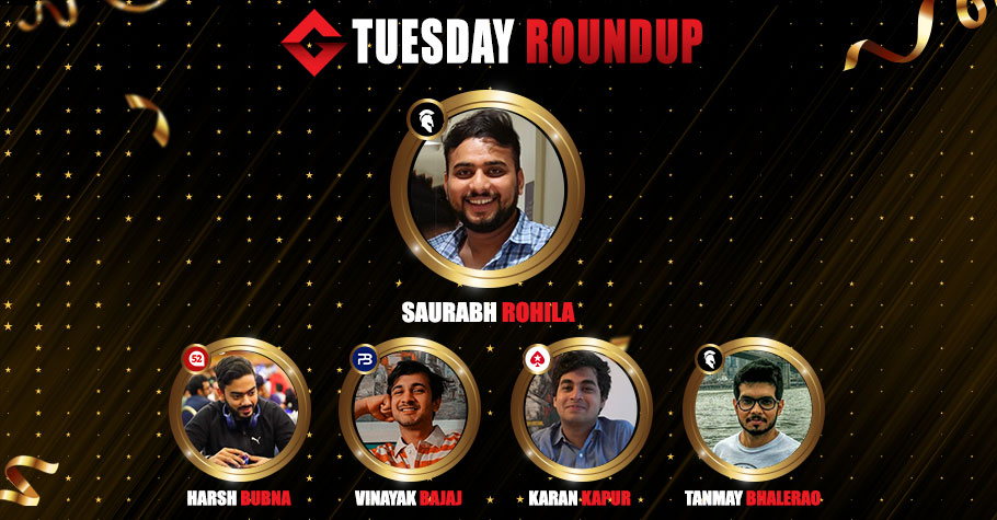 Saurabh Rohila Ships Spartan Poker’s Tuesday High Roller For 5.62 Lakh 