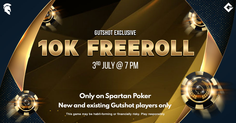 Don’t Miss Gutshot’s 10K Freeroll On Spartan Poker