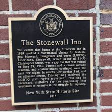 Plaque Outside Stonewall Inn 