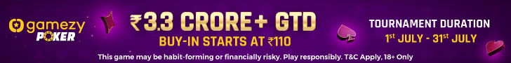 Don’t Miss Gamezy Poker’s July MMTs Worth ₹3.3+ Crore