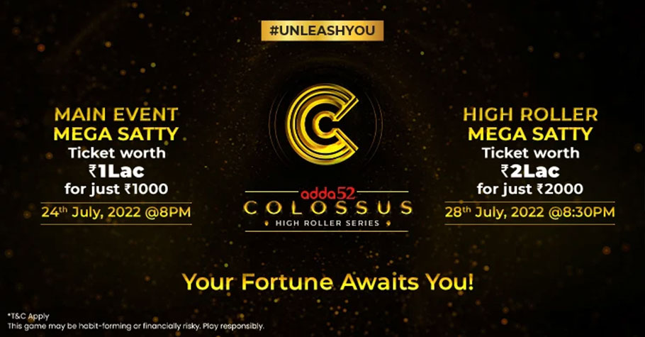 Adda52’s Colossus 2022 Has Hefty Rewards For All Poker Lovers