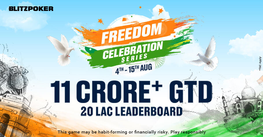 BLITZPOKER’S Freedom Celebration Series Is A Feast Worth 11 Crore