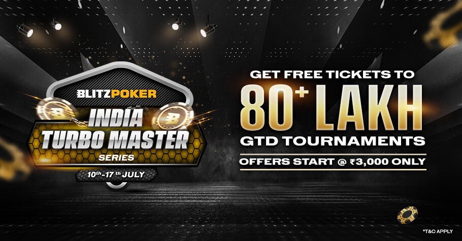 India Turbo Masters: Deposit On BLITZPOKER To Win Free Tickets 
