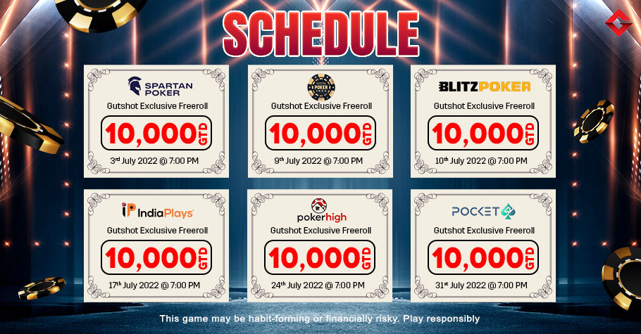 This June, Gutshot Has Freerolls Worth 60K Just For You