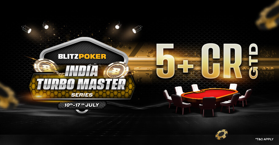 India Turbo Masters On BLITZPOKER Offers 5+ Crore GTD