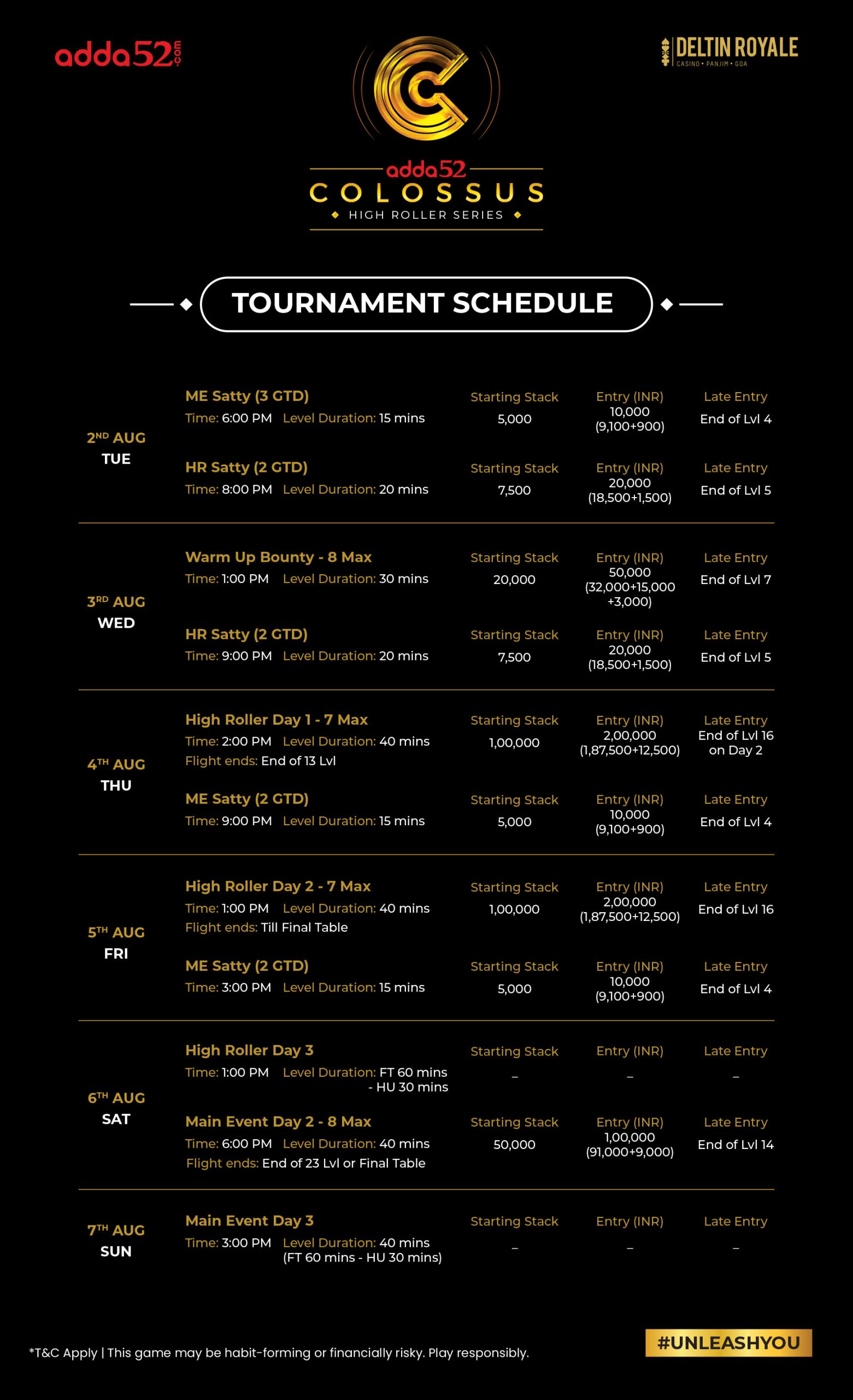 Adda52 Colossus Aug 2022 - 50K Warm Up Bounty LIVE Updates