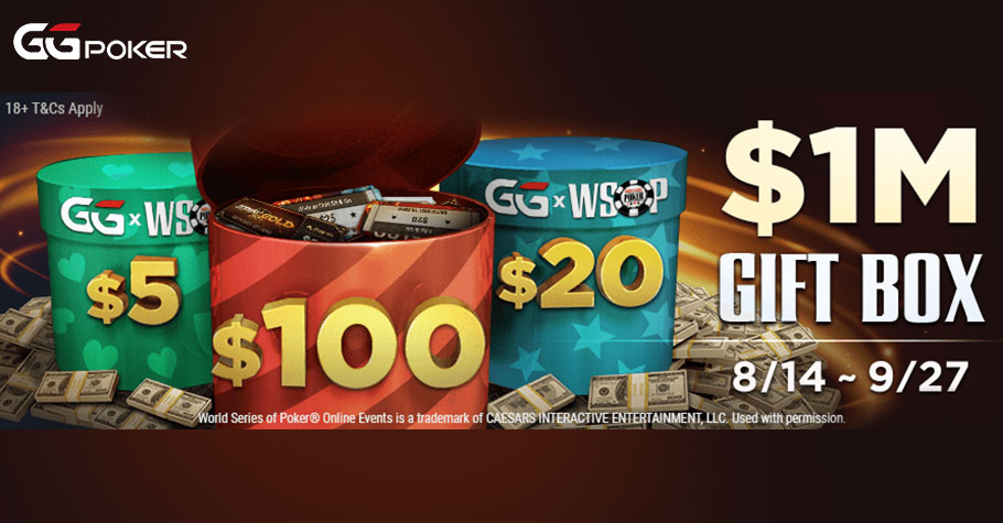 Open GGPoker’s WSOP Gift Box And Win From $22,000 Daily