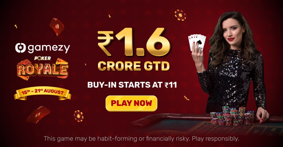 Sign Up On Gamezy Poker To Grab A Share Of ₹1.6 Crore GTD