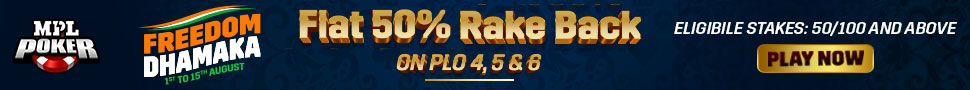 MPL Poker’s PLO Cash Tables Offers 50% Rakeback