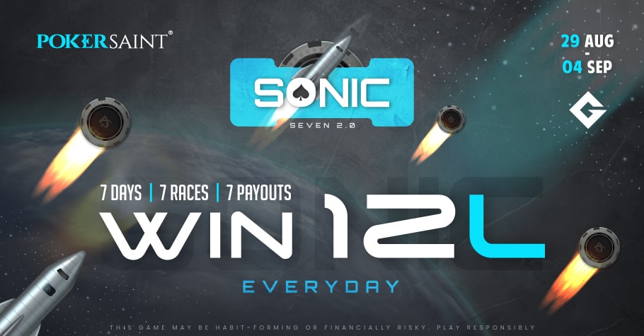 PokerSaint’s Sonic Seven 2.0 Lets You Win Up To 12 Lakh Daily