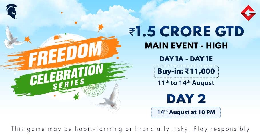 Play Freedom Celebration Series’ 1.5 Cr Main Event On Spartan Poker