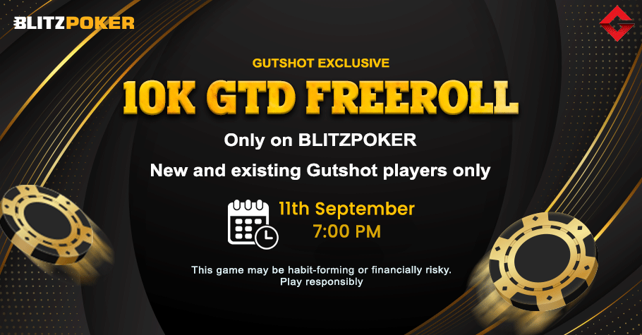 Get Ready For Gutshot’s Exclusive Freeroll On BLITZPOKER