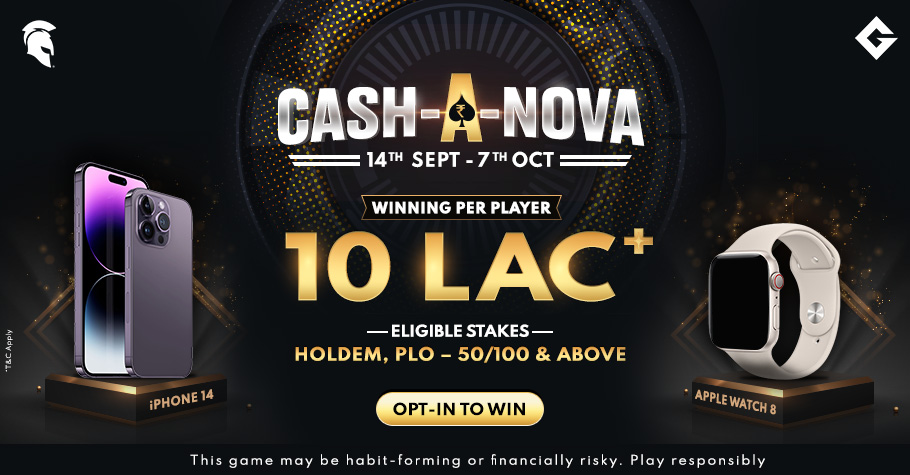 Spartan Poker’s Cash-A-Nova Is Offering 10+ Lakh Per Player