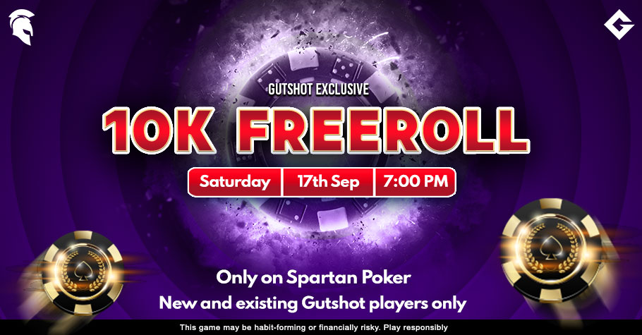 Get Ready For Gutshot’s 10K Freeroll On Spartan Poker
