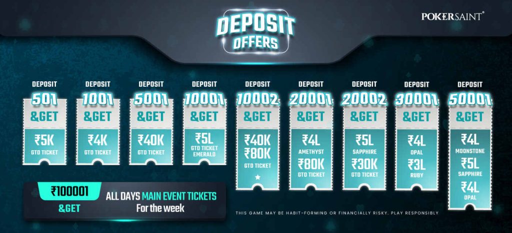 PokerSaint’s Deposit Codes Will Keep You Wanting More!