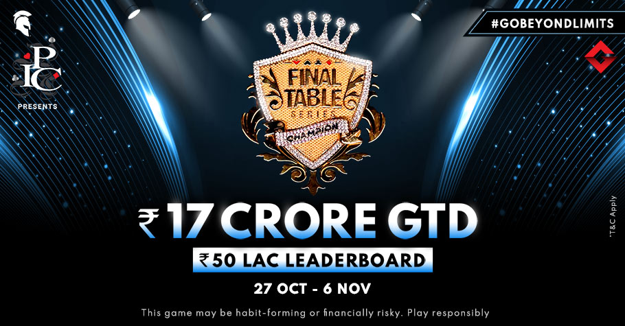 Final Table Series 5.0 Is Here! Check Out The Schedule