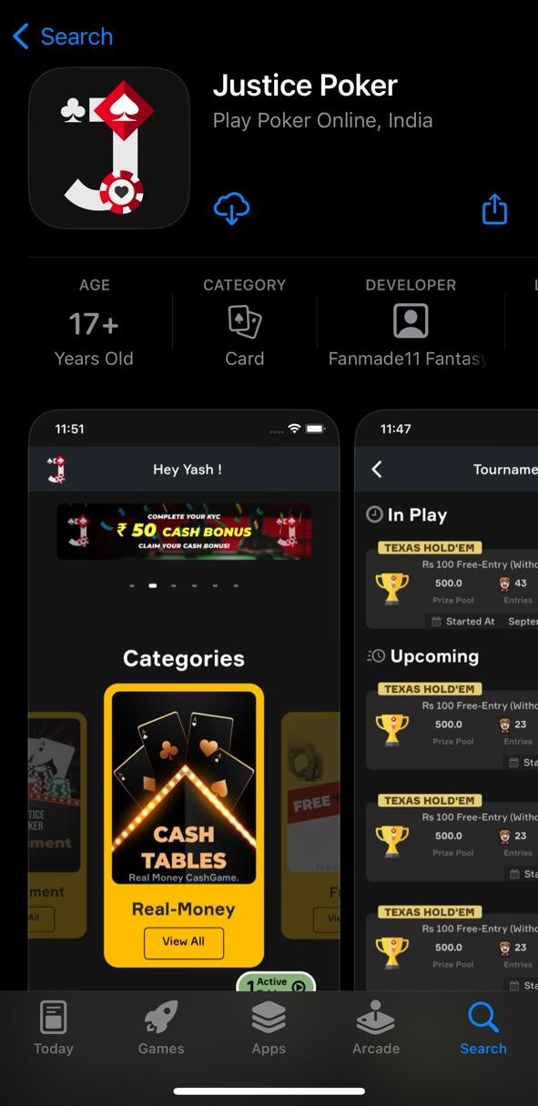 Justice Poker Is Now Live On Apple App Store!