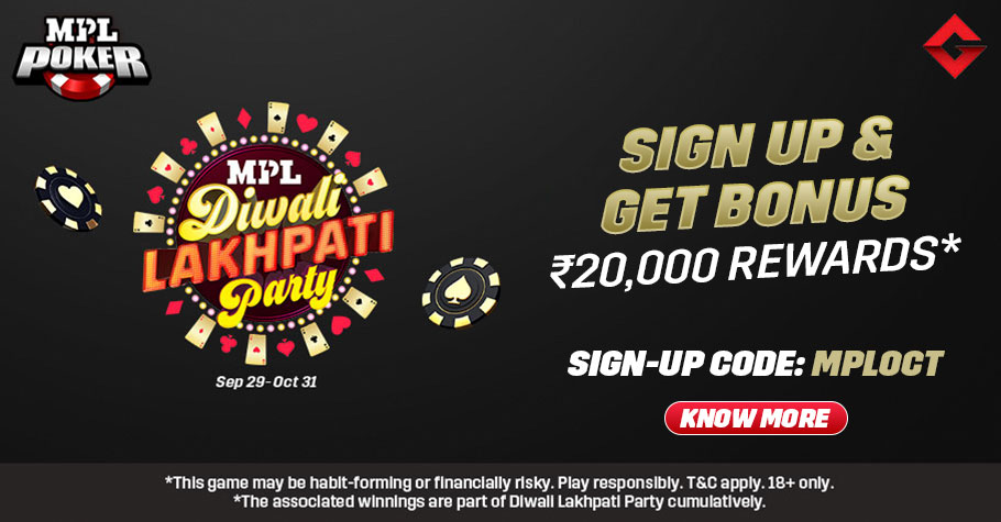 MPL Poker’s Sign Up Offer Will Give You ₹20,000 In Rewards! 