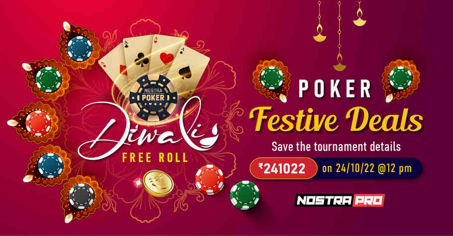 Nostra Poker Diwali Freeroll Offer ₹2,41,022 In Guarantee!