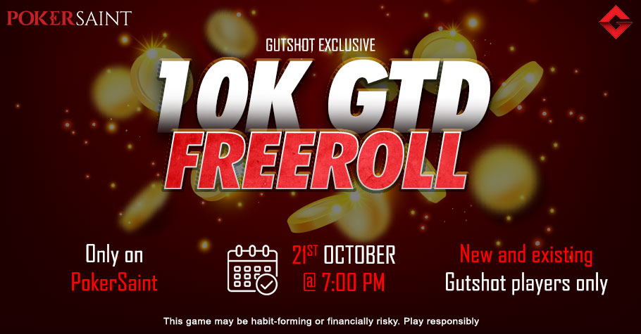 Play The Next Gutshot 10K Freeroll On PokerSaint!