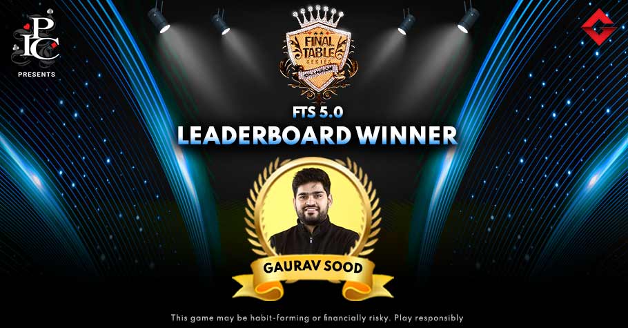 India Poker Championship - FTS 2.0 Leaderboard standings after Day