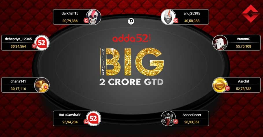 Final Table Of Adda52 Big Millions Is All Set!