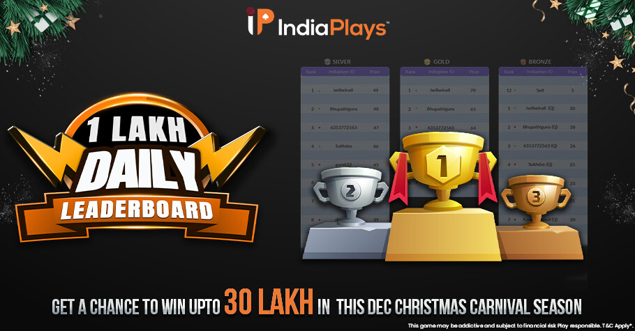 IndiaPlays’ December Plan Has 30 Lakh GTD In Store!