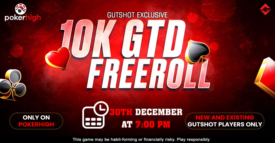 End Your Year On A Winning Note With Gutshot’s 10K Freeroll