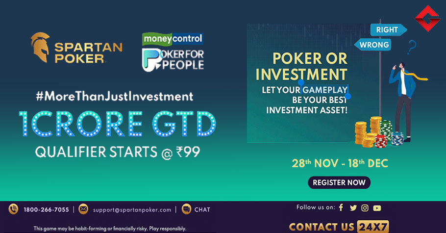 Spartan Poker - Moneycontrol Present 1 Crore GTD Poker For People