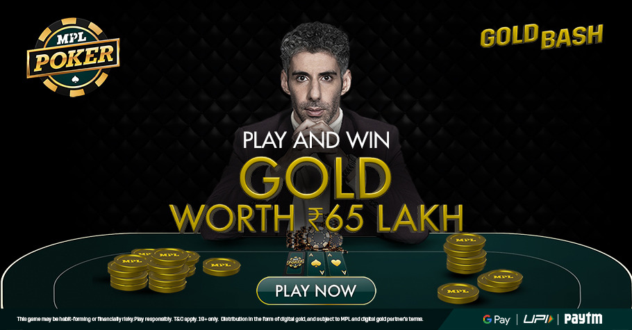 MPL Poker Gold Bash ₹65 LakH worth of Gold