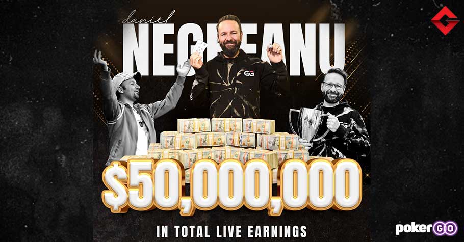 Daniel Negreanu's Live Tournament Earnings Cross The $50 Million Mark!