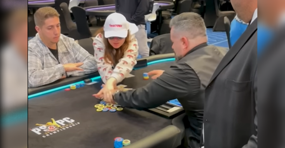 PCA 2023 ME: Poker Bunny Tries To Steal Her Chips Back After Busting