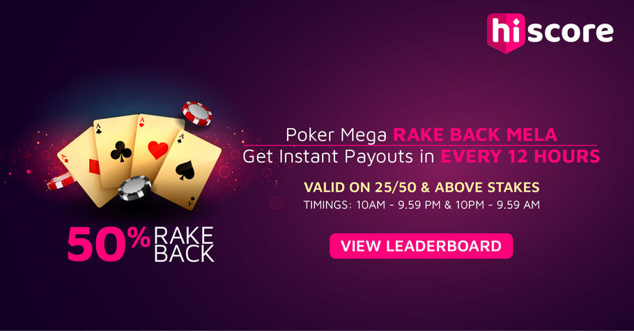 HiScore Poker Mega Rakeback Mela