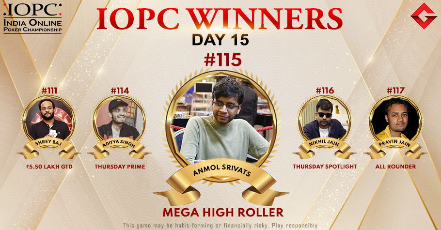 IOPC Day 15: Anmol Srivats Ships Mega High Roller For Over 53 Lakh