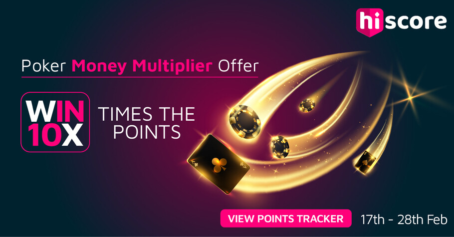 HiScore Poker’s Money Multiplier Offers 10X Winnings