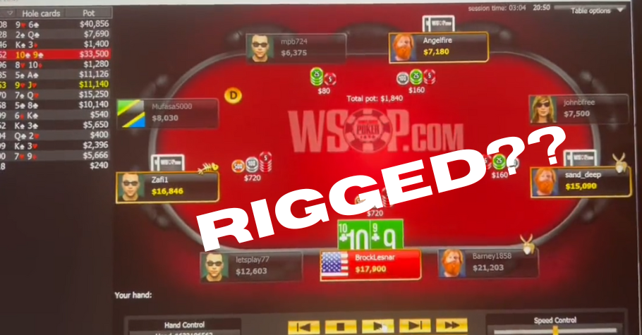 WSOP Online Is Rigged? Poker Twitter Has Proof!