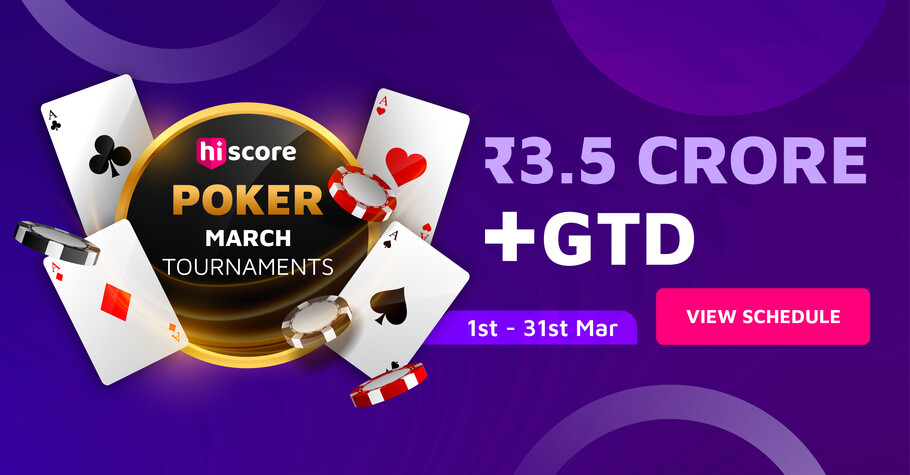 Here’s How You Can Win From 3.5 Crore GTD On HiScore Poker!