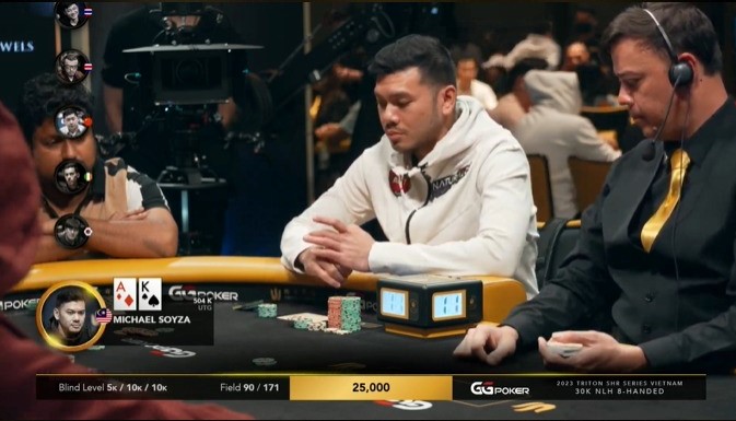 Triton Poker 2023 Vietnam_ Santhosh Suvarna, Patrik Antonius And Michael Soyza Lock Horns