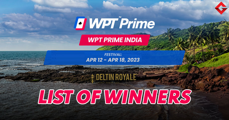 WPT Prime India 2023: List Of Winners