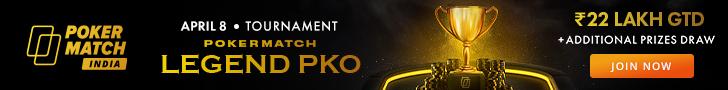 PokerMatch’s Legend PKO Is Your Chance To Win From 22 Lakh With 110!