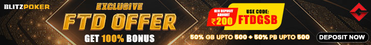 Blitzpoker Gutshot Exclusive FTD Offer