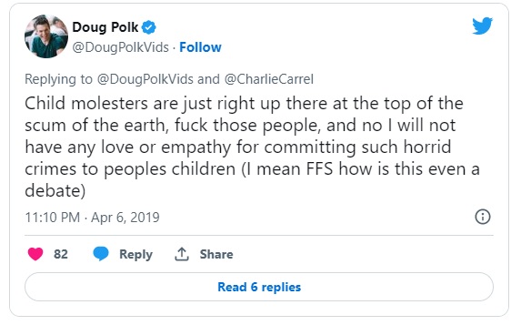 Ryan Fee Supports Doug Polk In The Charlie Carrel ‘Empathise With Pedophiles’ Saga?
