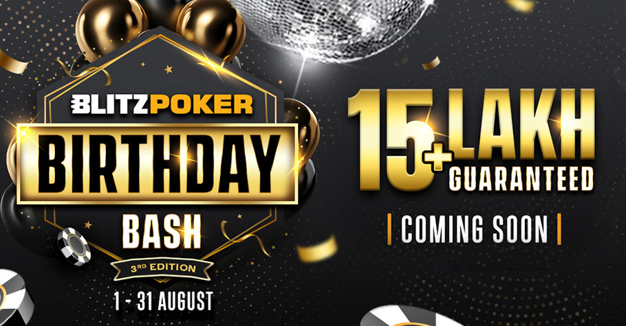 Blitzpoker's Birthday Bash Should Not Be MISSED!