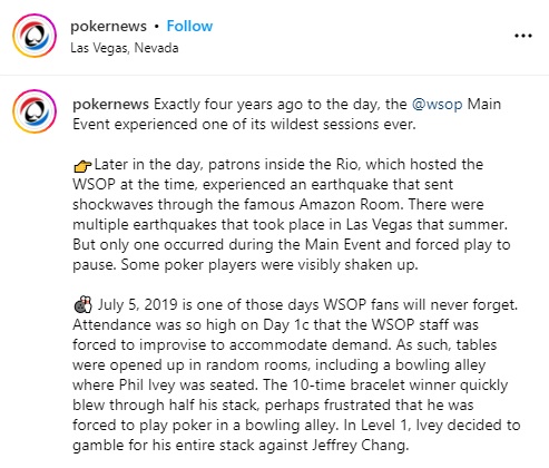 WSOP 2023: Player Pulled His Shorts Down And Threw A Shoe At The Dealer
