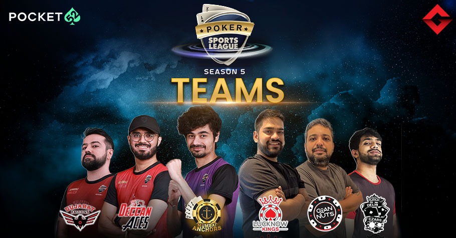 Presenting Pocket52 Poker Sports League 5 Teams!