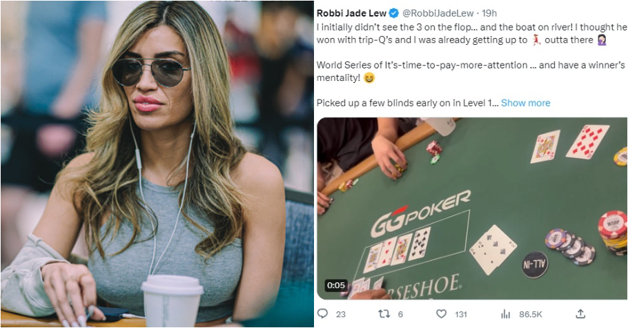 WSOP 2023: Robbi Lew MISREAD Her Winning Hand (She Rivered A Full House)