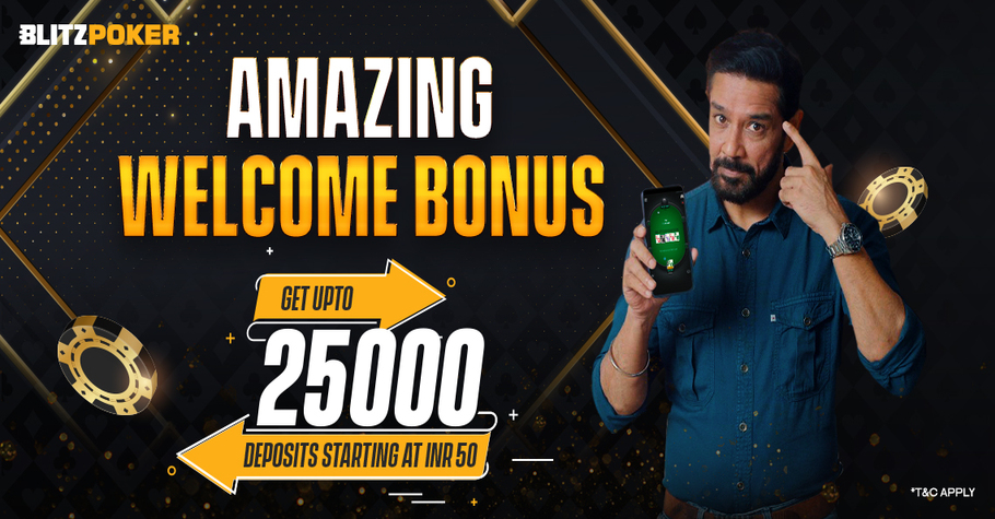 Blitzpoker Offers 100% Welcome Bonus!