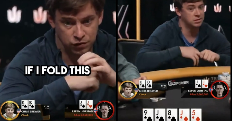 Espen Jorstad Made Chris Brewer Use All His Time Bank Chips (Brewer Was In A Blender)